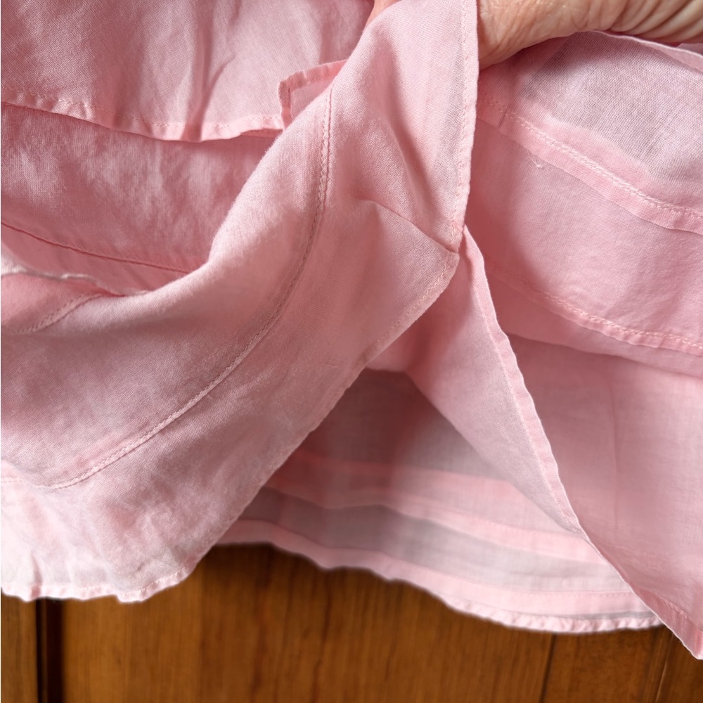 Talbots Light Pink Ruffle Blouse - Picture 4 of 6